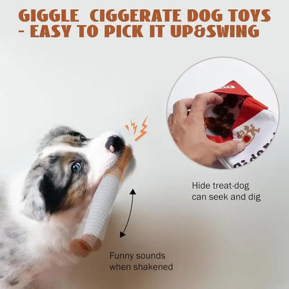 Funny Interactive Plush Dog Toys Creatives Cigarette Design Giggling Chewing The Perfect Pet Gift