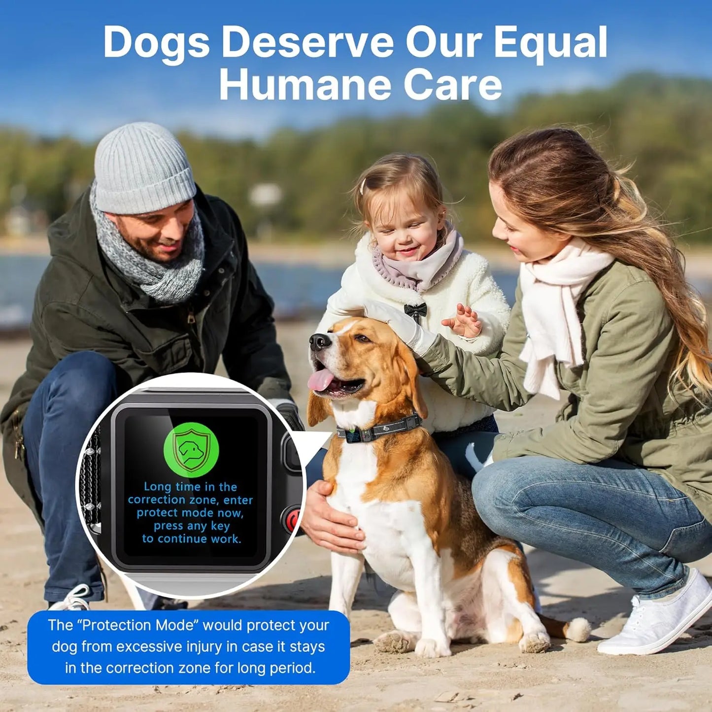 GPS Wireless Dog Fence System, Circular Electric Fence for Dogs | Adjustable Range from 49 to 6561 ft