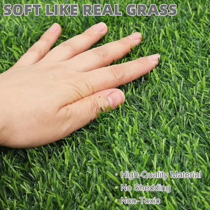 2 Pack 32x38in Washable Dog Grass Pads, Artificial Turf for Puppy Potty Training, Leakproof Reusable