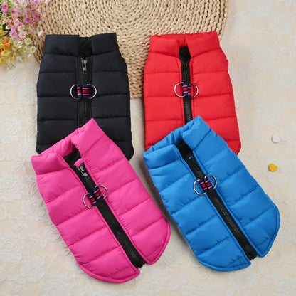 Winter Warm Clothes For Small Dogs Windproof Coat Jacket Padded Clothing for Yorkie Chihuahua Puppy Cat Outfit Vest