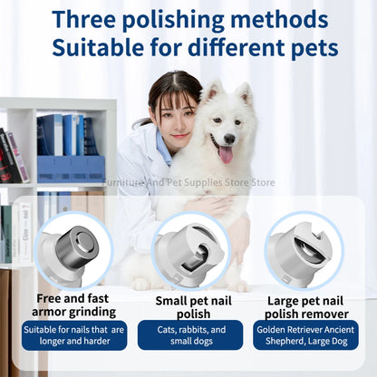 2-in-1 pet dog paw trimmer  cat nail clipper  pet nail grinder