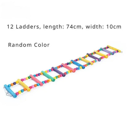 Bird Parrot Toys Hanging Ladders Hammock Swing Toy
