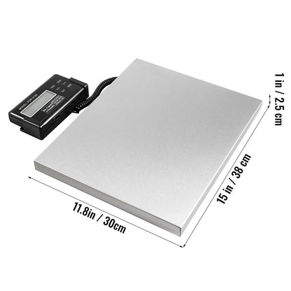 SucceBuy 440/880/1100Lbs Digital Livestock Scale Large Pet Vet Scale Stainless Steel Platform Elect Ronic Postal Shipping Scale
